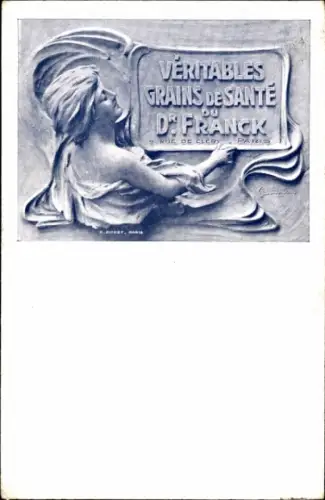 CPA Reklame, Veritables Grains de Sante du Dr. Franck