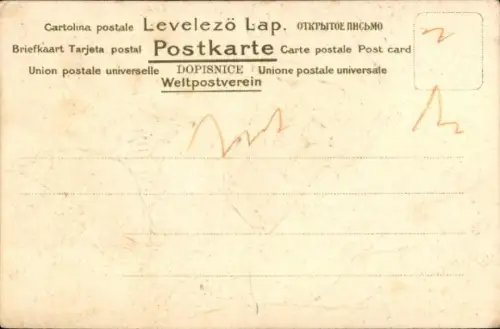 Präge Litho Jagdhund mit erlegtem Vogel