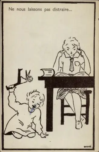 Künstler Ak Pfadfinder, Ne nous laissons pas distraire