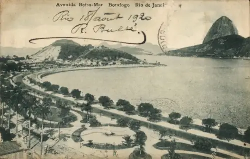 Ak Botafogo Rio de Janeiro Brasilien, Avenida Beira-Mar