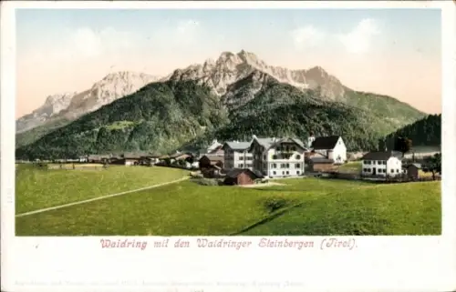 Ak Waidring in Tirol,  Waidringer Steinberge, Tirol, farbige 