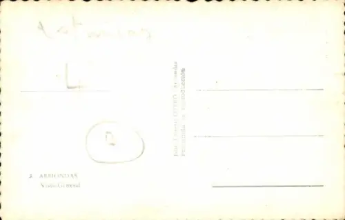 Ak Arriondes Asturien, Gesamtansicht