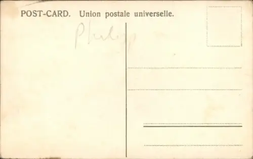 Ak Manila Philippinen, Bambusbrücke, Menschen mit Lasten, Wasser, Boote, Manila