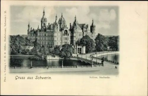 Ak Schwerin in Mecklenburg, Schloss