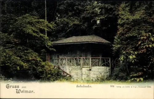 Ak Weimar in Thüringen, Borkenhäuschen