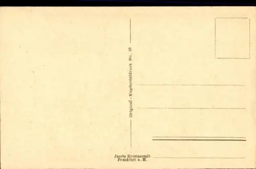 Ak Frankfurt am Main, Brunnen,  Goethe, Klinger, Gedicht