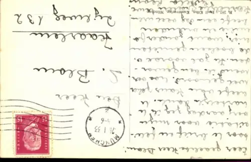 Ak München, Rathaus mit Frauenkirche