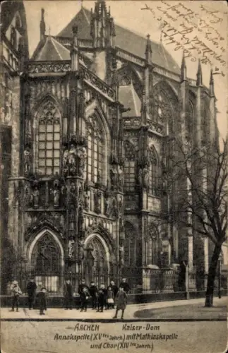 Ak Aachen,  Kaiser-Dom, Annakapelle, Mathiaskapelle, Chor
