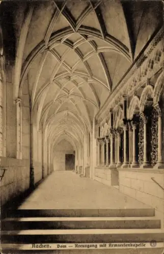 Ak Aachen, Kreuzgang, Armseelenkapelle, Aachener Dom