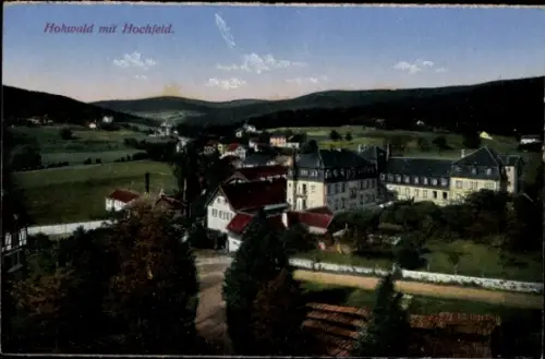 Ak Hohwald Elsass, Hohwald mit Hochfeld