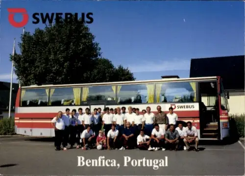Ak Fußball, Fußballmannschaft Benfica Lissabon, Autobus Swebus, Trainingslager Falkenberg 1990