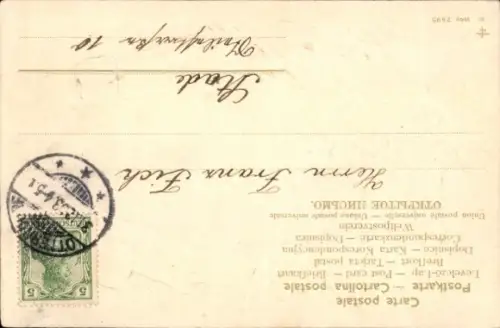 Präge Ak Glückwunsch Neujahr, Hufeisen