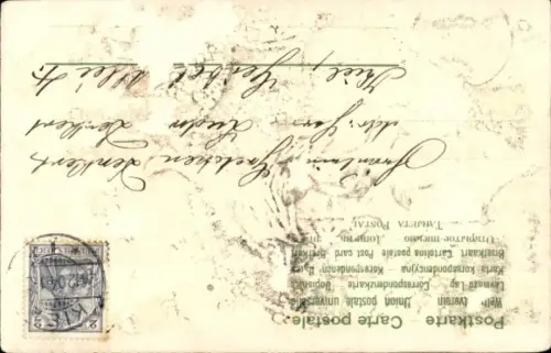 Präge Buchstaben Litho Buchstabe C, Engel, Vergissmeinnicht