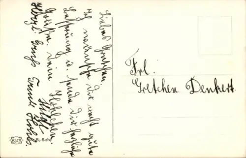 Künstler Ak Die erste Begegnung, Junge Frau in Hochschuhen, Damenhut, Handkuss