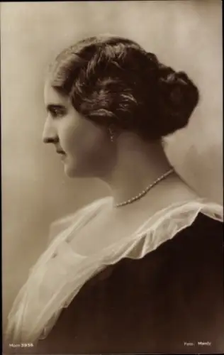 Ak Prinzessin Elisabeth von Rumänien, Portrait, Profilansicht