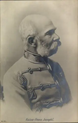 Ak Kaiser Franz Joseph I., Portrait in Uniform, Profil