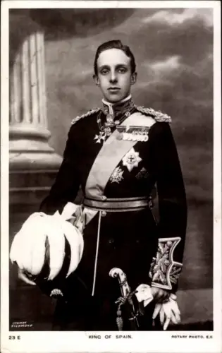 Ak König Alfonso XIII. von Spanien