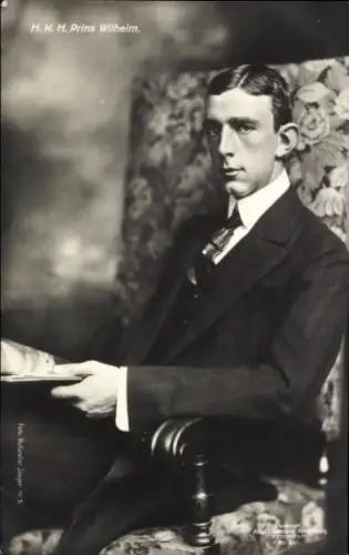 Ak Prinz Wilhelm von Schweden, Portrait