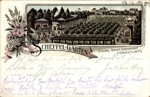 Litho Frankfurt am Main, Restaurant Scheffel-Garten