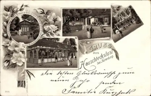 Litho Jüterbog in Brandenburg, Gasthof Hauschteckslust