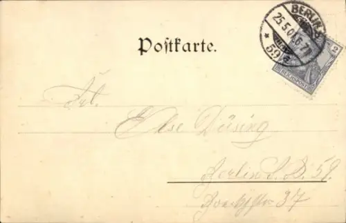 Ak Frohe Pfingsten, Ziegenhirte