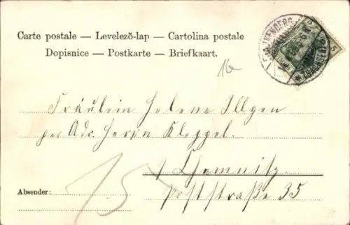 Ak Ostern, Osterhasen, Ostereier