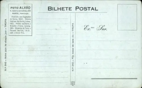 Ak Portugal, Feldarbeiter, Rinderpflug