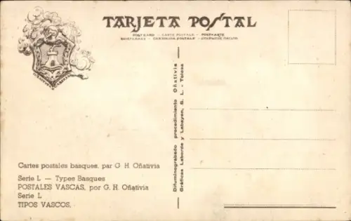 Künstler Ak Oñativia, Types Basques