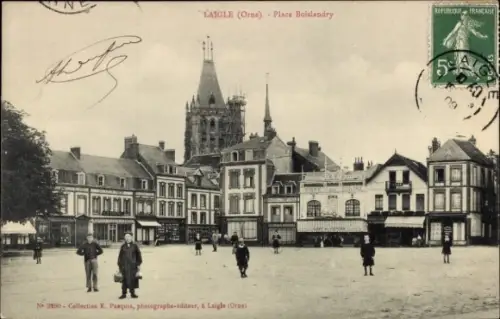 CPA L'Aigle Orne, Place Boislandry