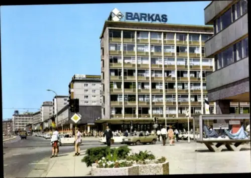 Ak Karl Marx Stadt Chemnitz in Sachsen, Straße der Nationen, Reklame BARKAS