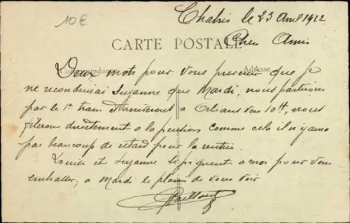 Ak Chabris Indre, L'Entrée du Pays, Route de Valençay, Straßenansicht, historisch