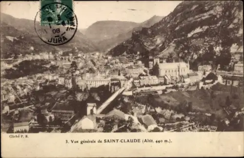 CPA Saint-Claude Jura, vue générale