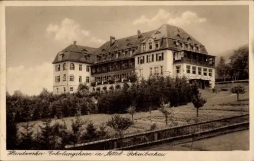 Ak Mittelschreiberhau Szklarska Poręba Schreiberhau Riesengebirge Schlesien, Handwerkererholungsheim