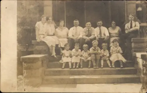 Foto Ak Bischofswerda in Sachsen, Gruppenfoto