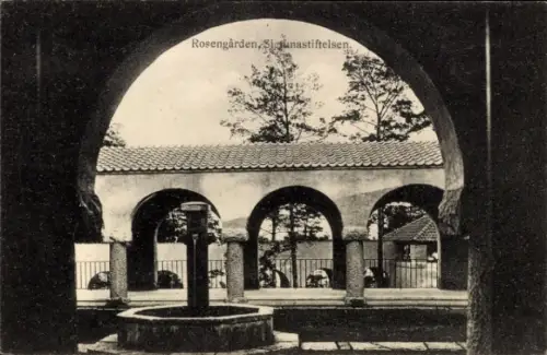 Ak Sigtuna Schweden, Sigtunastiftelsen, Rosengarten