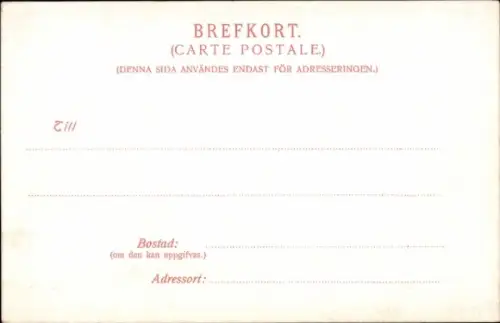 Ak Göteborg Schweden, Domkyrkan in  hohe Turm, umliegende Gebäude, grüne Bäume