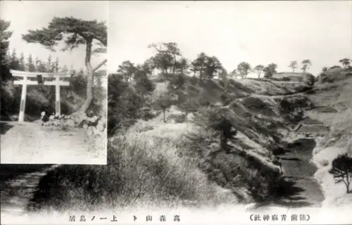 Ak Matsushima Präfektur Miyagi Japan, Landschaft und Schrein