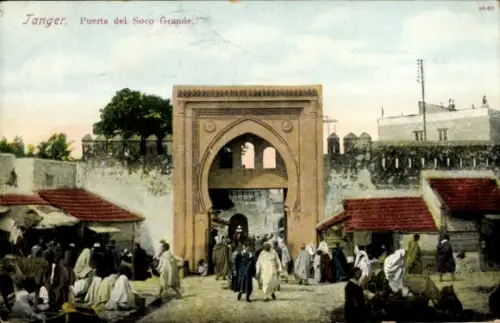 Ak Tanger Marokko, Puerta del Soco Grande