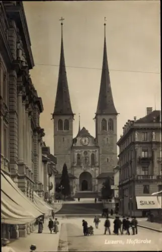 Ak Lucerne Luzern Stadt Schweiz, Hofkirche