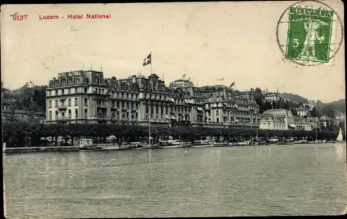 Ak Luzern Stadt Schweiz, Hotel National