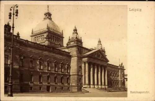 Ak Leipzig,  Reichsgericht,  Architektur, Baurat Ludwig Hoffmann