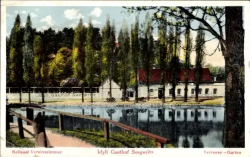 Ak Seegeritz Taucha in Nordsachsen, Idyll Gasthof Seegeritz
