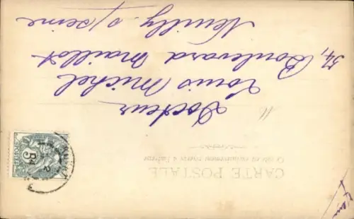 Ak Opernsängerin Louise Grandjean, Porträt