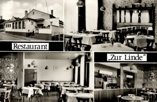 Ak Nierstein am Rhein, Restaurant Zur Linde, Inh. Kessel/Eichner