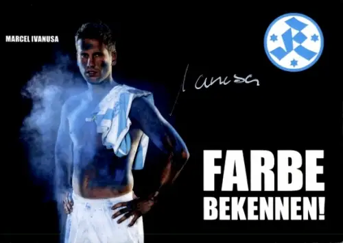 Autogrammkarte Fußballer Marcel Ivanusa, Stuttgarter Kickers, Autogramm