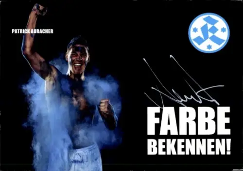 Autogrammkarte Fußballer Patrick Auracher, Stuttgarter Kickers, Autogramm