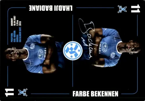 Autogrammkarte Fußballer Lhadji Badiane, Stuttgarter Kickers, Autogramm