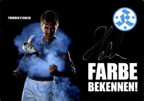 Autogrammkarte Fußballer Thorben Stadler, Stuttgarter Kickers, Autogramm