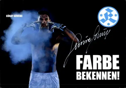 Autogrammkarte Fußballer Günay Güvenc, Stuttgarter Kickers, Autogramm