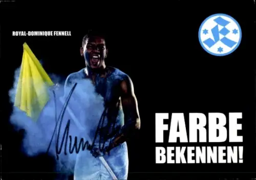 Autogrammkarte Fußballer Royal Dominique Fennell, Stuttgarter Kickers, Autogramm